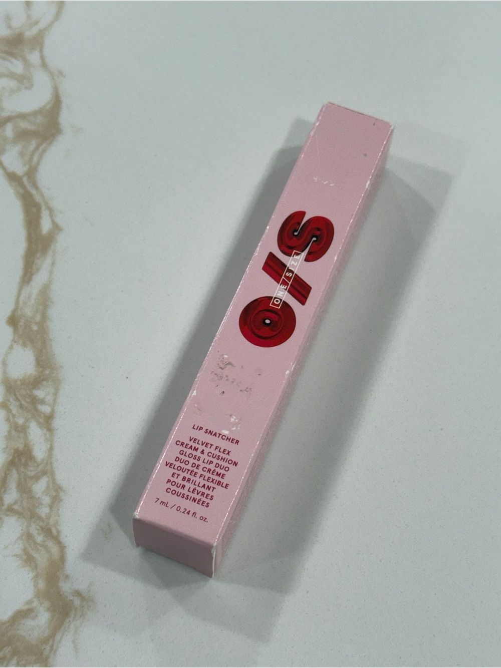 ONE SIZE Lip Snatcher Velvet Flex Cushion Gloss - Light Pink Packaging